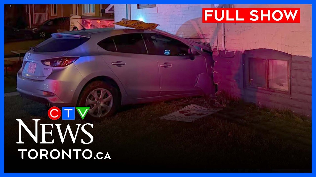 Водитель врезался в дом в Норт-Йорке | CTV News Toronto, 12:00, 2 апреля 2026 г.