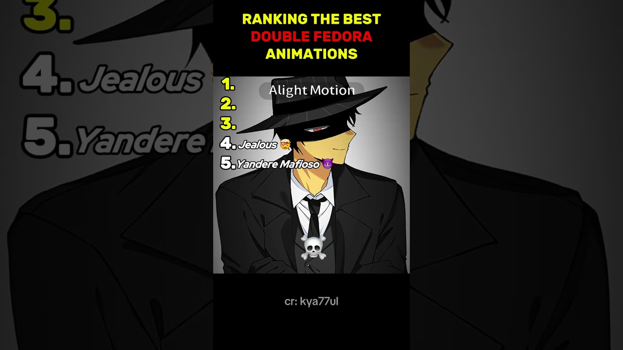 Ranking the Top Double Fedora Animations