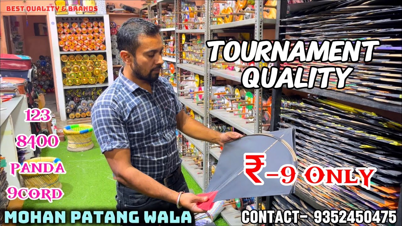 9 Rupee में MORADABAD की Manjholi🤩- Mohan Patang Wala Kite Shop Jaipur || 