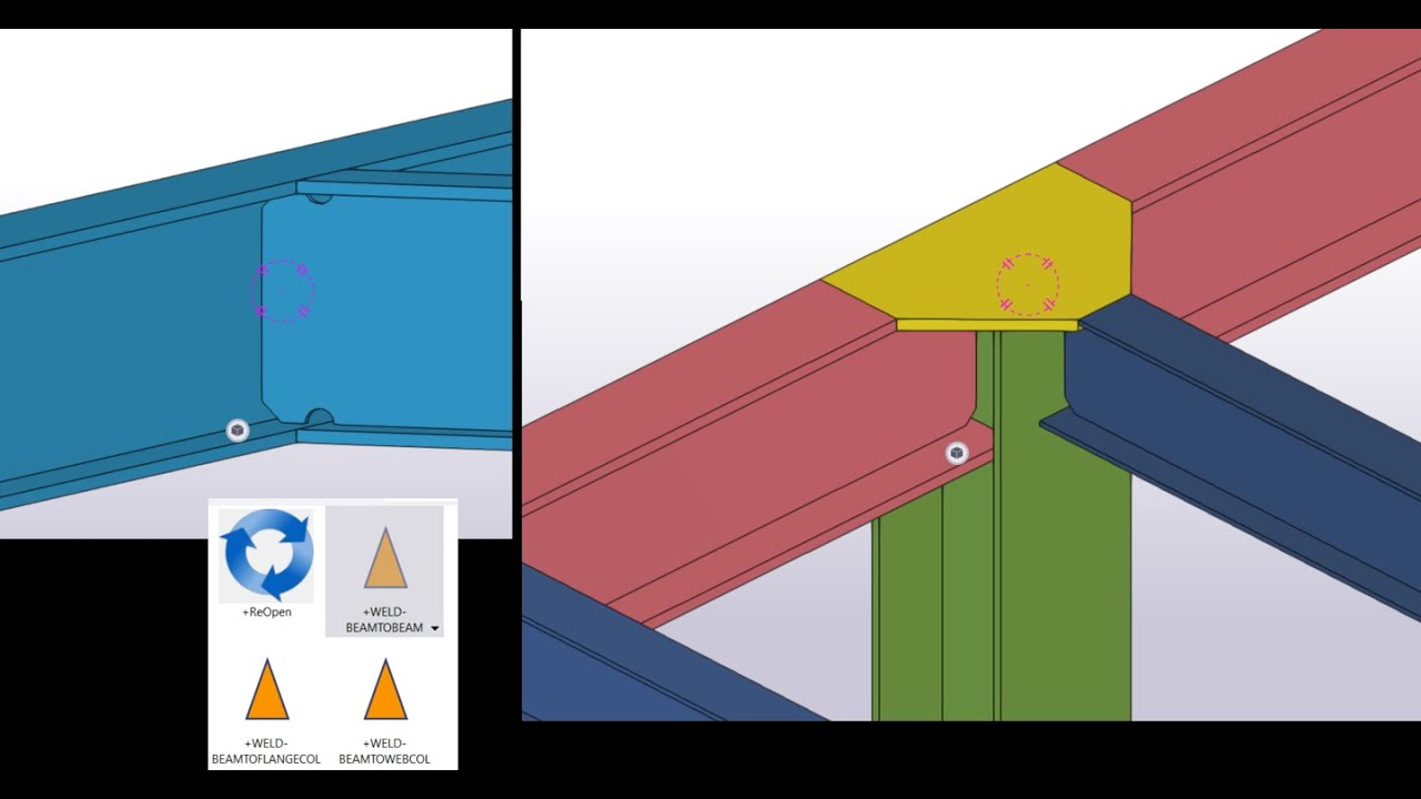 Tekla Structures - Weld Connection
