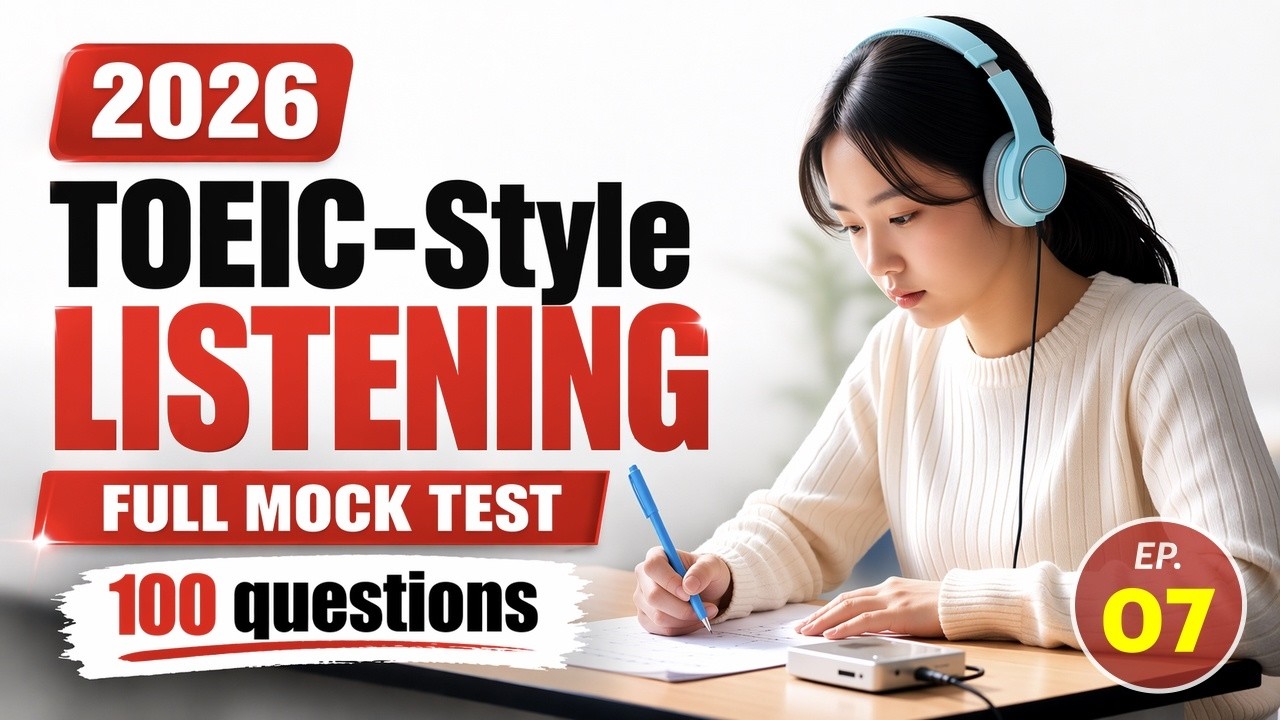Полный тест по аудированию в стиле TOEIC №7 &mdash; Быстро улучшите свой результат! (с ответами)
