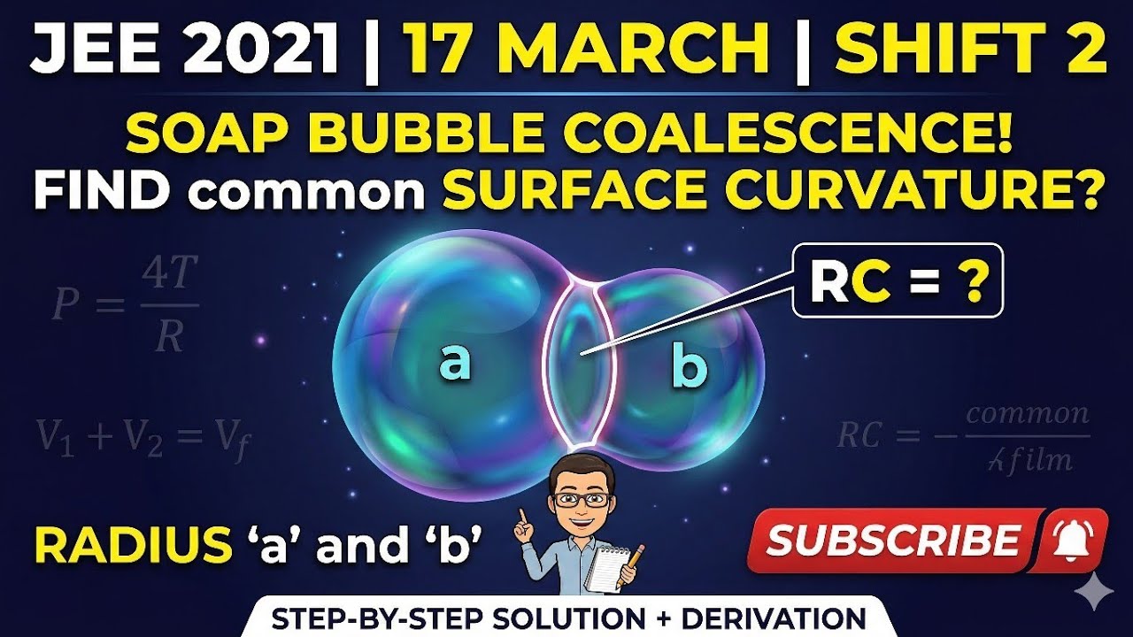 radius of curvature of the common surface of two merged soap bubble based on excess pressure