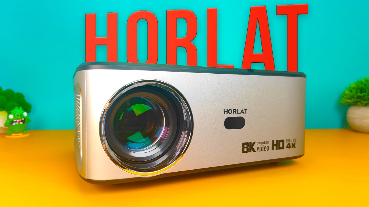 Крутой ПРОЕКТОР HORLAT T03 всего за 9000 рублей , 300 ДЮЙМОВ , 8K , 21000 Люмен! Обзор и Тесты .