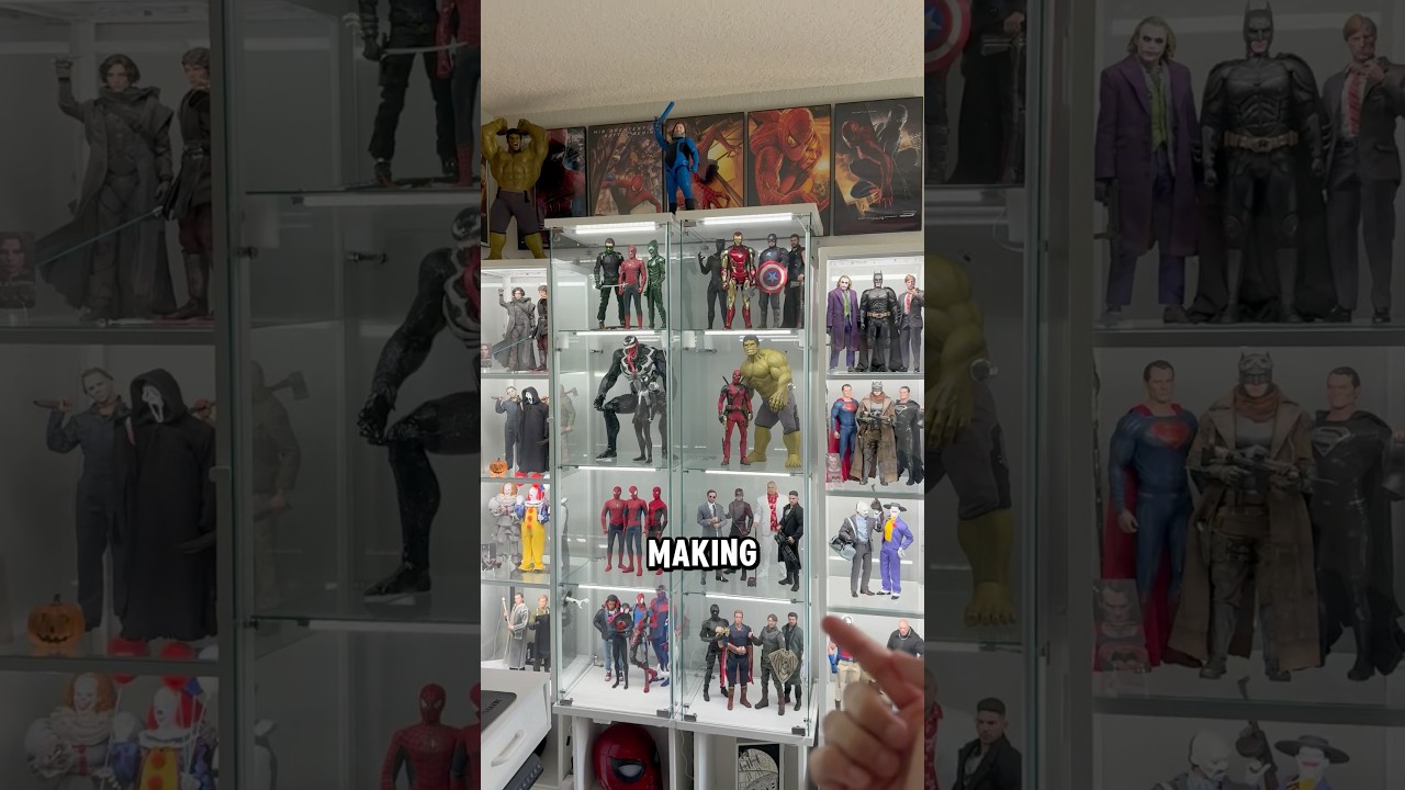 MY COLLECTION TOUR🔥❤️ #collection #actionfigures #hottoys #toys #marvel #dc #horror #roomtour