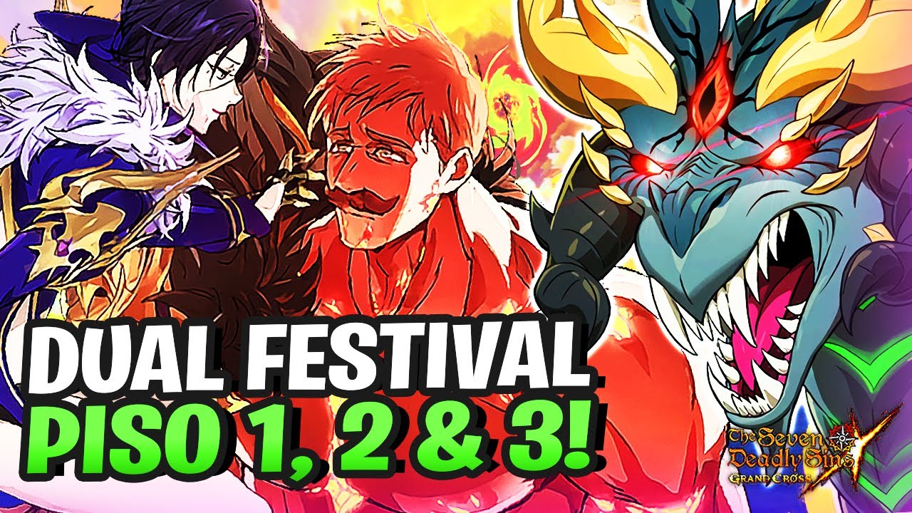 DUAL FEST MERLIN & ESCANOR (EQUIPO PECADOS) vs DRAGON NIDHOGGR! - 7ds Grand Cross