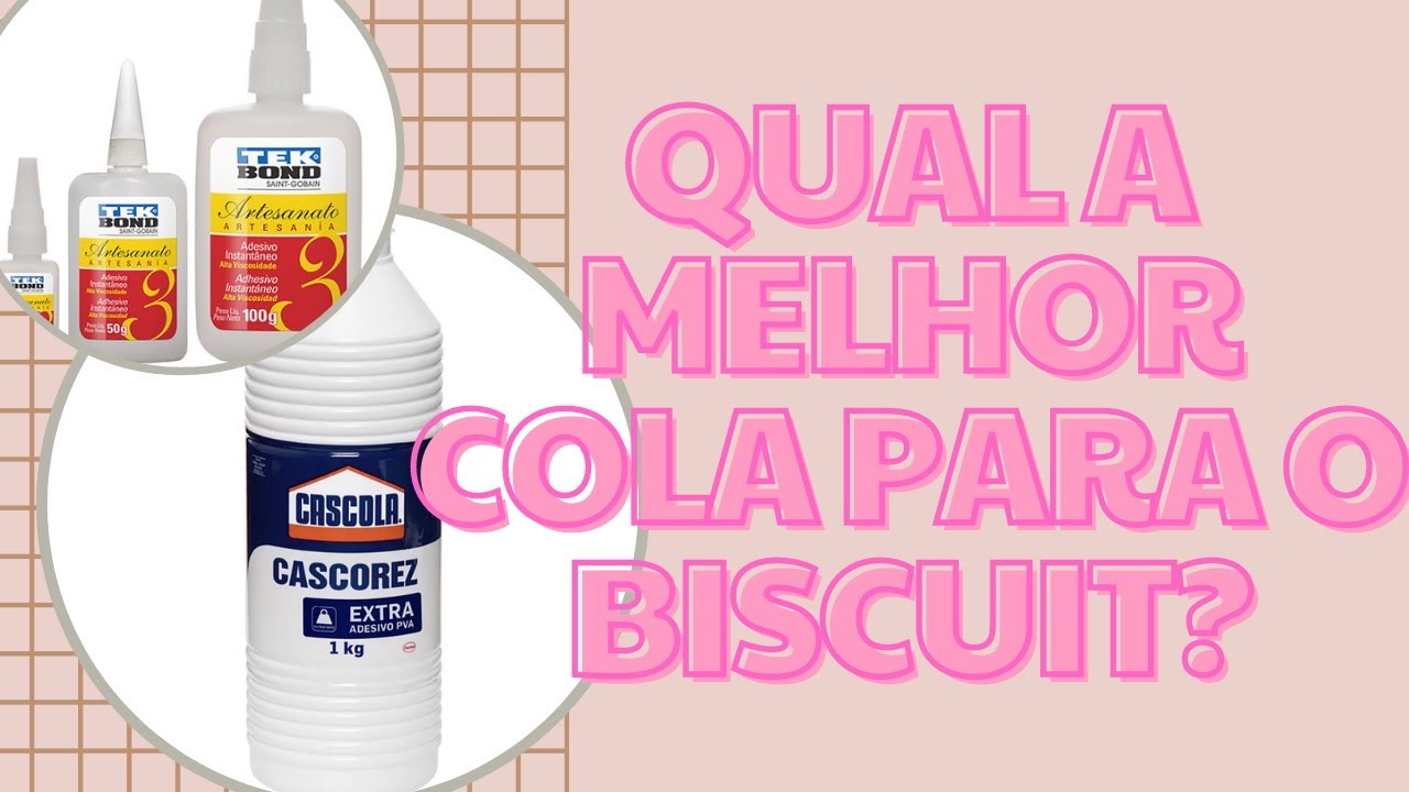 Qual cola usar no biscuit?