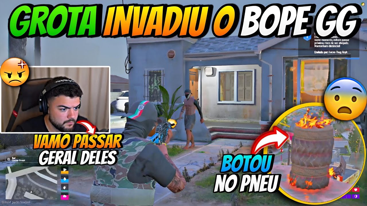 GROTA INVADIU O GUETO DA BOPE GG🔥 GROTA BOTO UM MEMBRO DO BOPE GG NO PNEU?😱 | COMPLEXO CLIPES