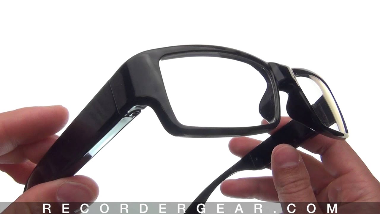 Slim Frame Black 720P Camera Glasses CG200