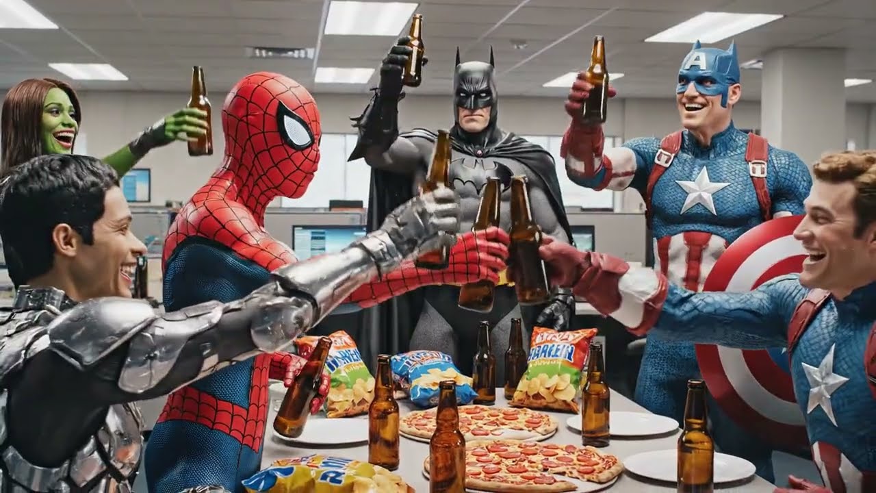 Marvel Madness! 💥 Spider-Man & Venom Unite to Rescue Captain Marvel in EPIC AI Animated Battle