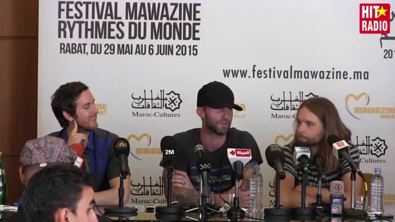 Conférence de presse avec Maroon 5 à Mawazine 2015 sur HIT RADIO