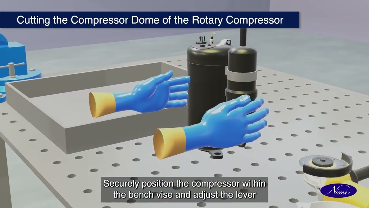 Dismantle /Assembling and rotary Compressor  | NIMI | DIGITAL | ENGLISH |