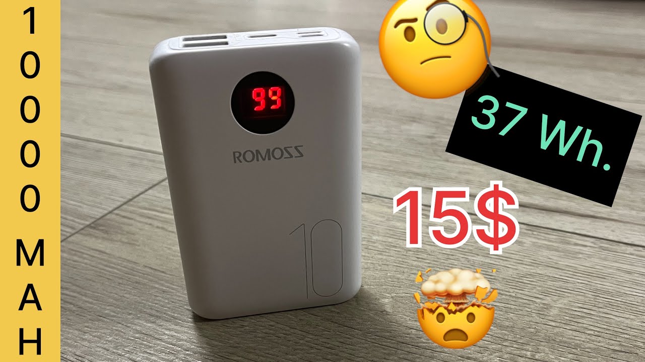 Чи варто купувати ROMOSS 10 000 mAh? Огляд та тест.