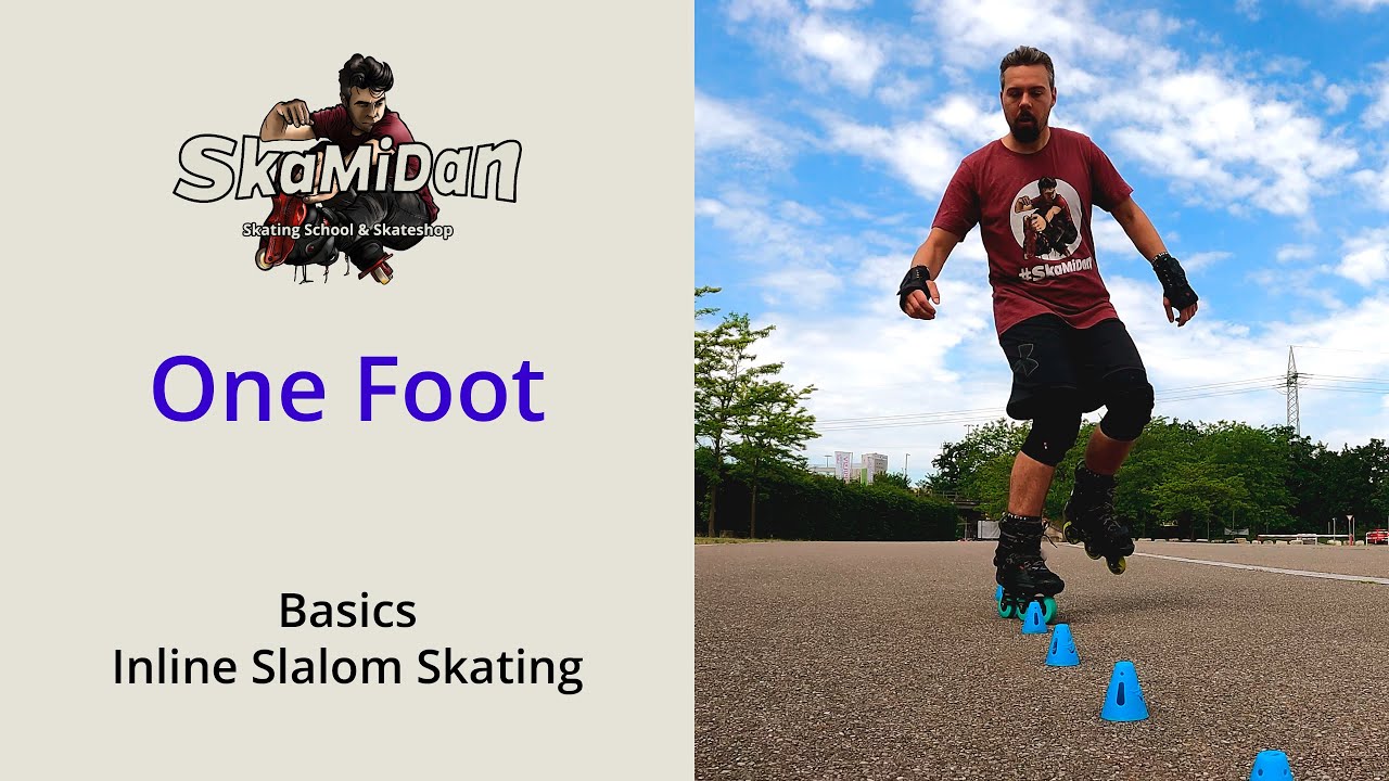 One Foot | Trick Clip | Basics | Inline Freestyle Slalom Skating | SkaMiDan
