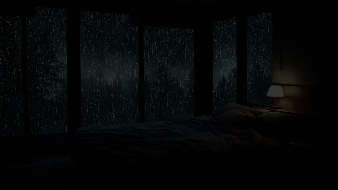 3 HEURES Pluie douce la nuit, sons de pluie pour dormir, se détendre, méditer, étudier