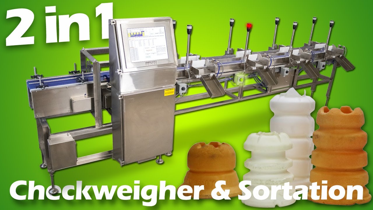 [2 in 1] Sortation System with Checkweigher Functionality for Molded Parts