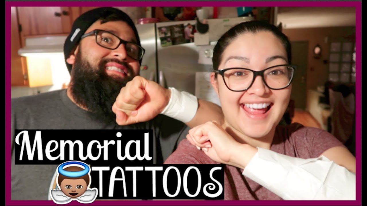 Husband & Wife Matching Tattoos! | Memorial Tattoo For Our Son | February 27, 2018