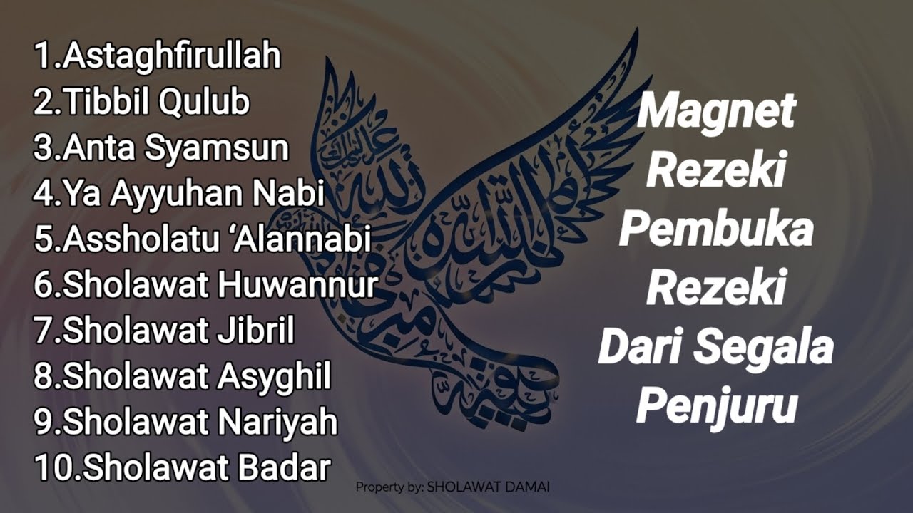 Sholawat Penarik Rezeki dan Ketenangan Batin | Dzikir Pelan Penuh Keberkahan