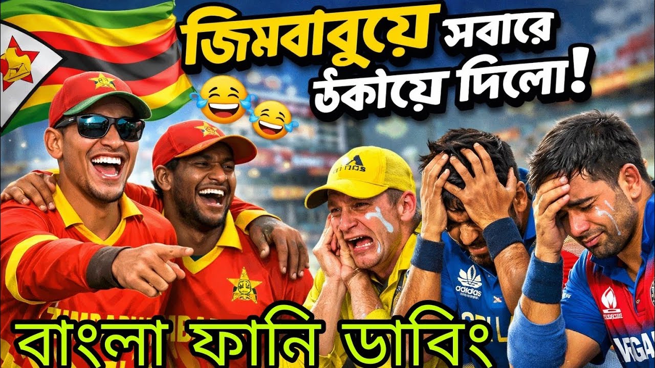 জিম্বাবুয়ের হলোটা কি 😱 কাওকে পাত্তা দেয় না দি | ICC  t20  world cup Bangla funny dubbing 2026