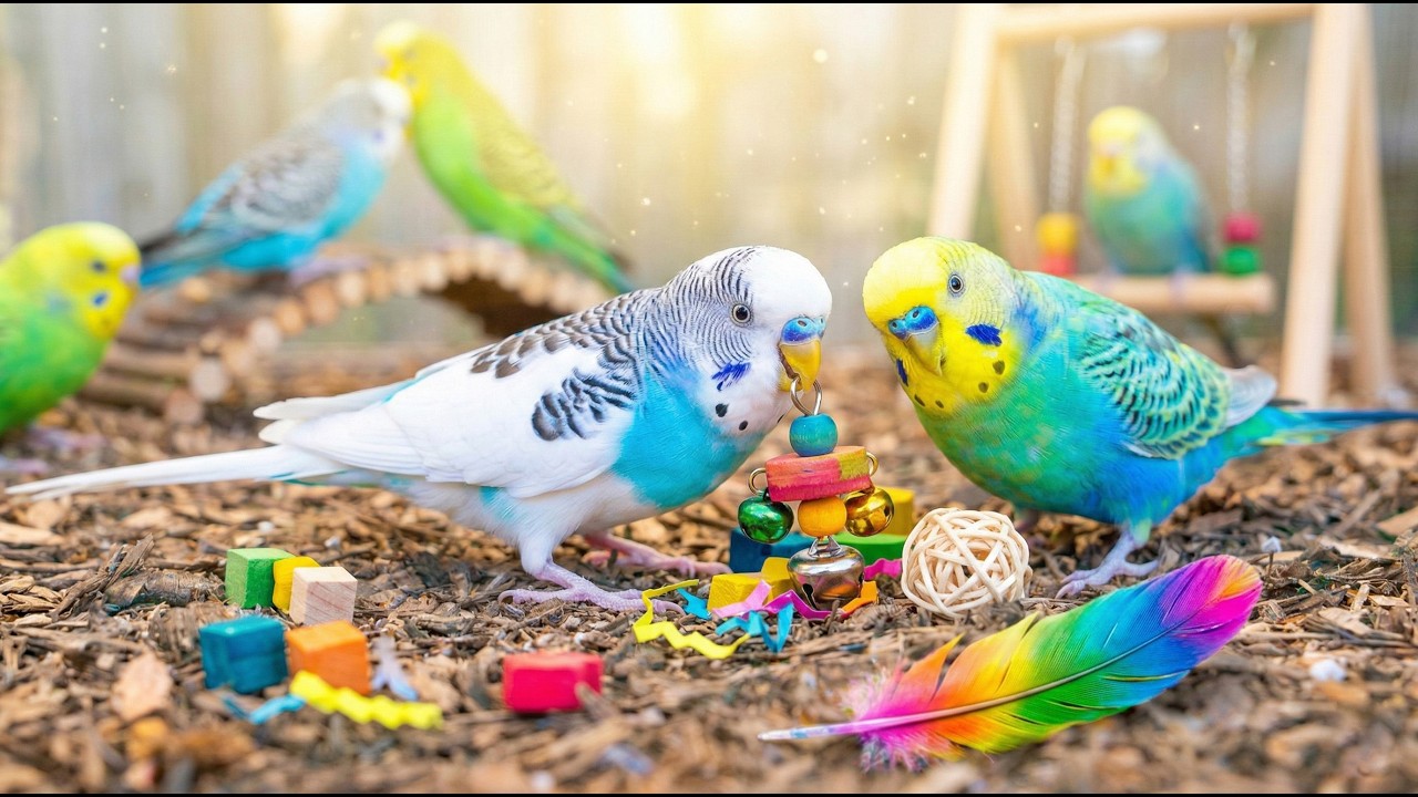 These Budgies Are TOO CUTE! 🥺 Happy Birds Playing