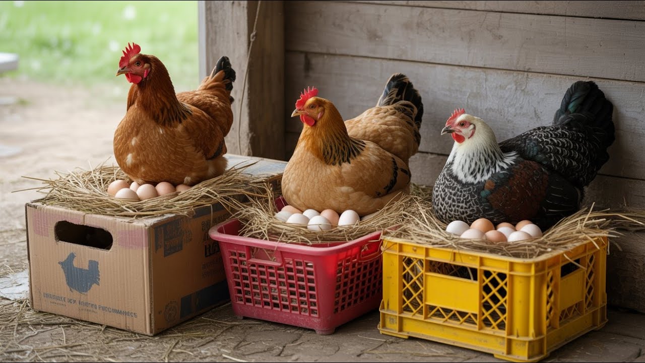 Beautiful Young Hen Hatching Too many Eggs Hen Harvested 100😮 Eggs to baby chicks how Backyard Egg
