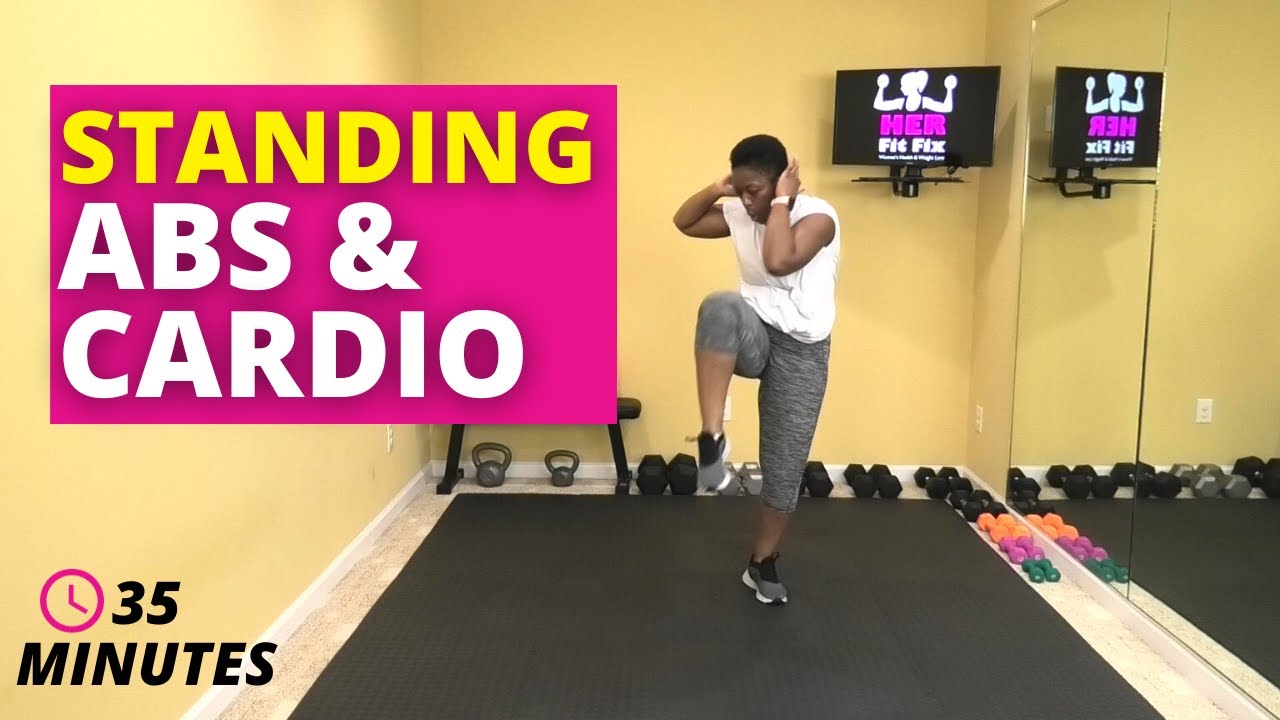 Standing Abs and Cardio Workout - Beginner-Friendly Workout - No Jumping