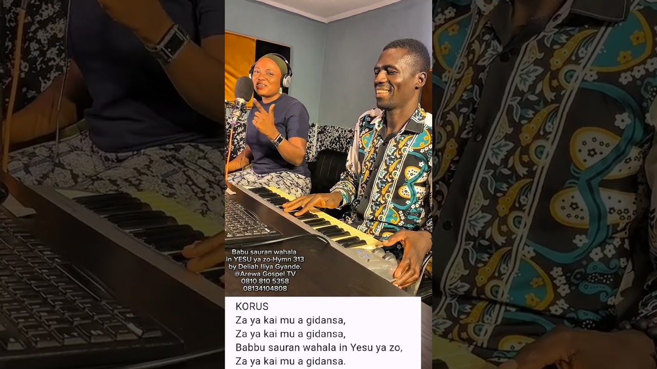 Babu sauran Wahala in YESU ya zo , Hausa hymn 313 by Deliah live with Cobjay in studio