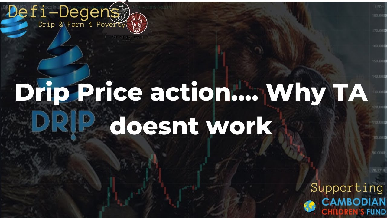 The drip network price why TA doesnt work and how to anaylze the price action
