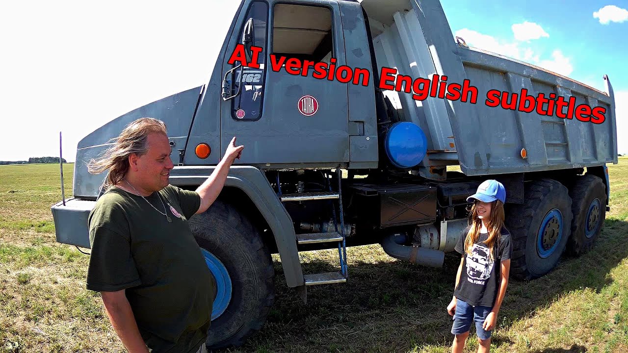 Truck prototype Tatra 162 - schoolboy drives Tatra