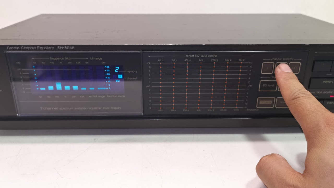 Vintage Technics SH-8046 7 Band Stereo Spectrum Analyzer Graphic Equalizer