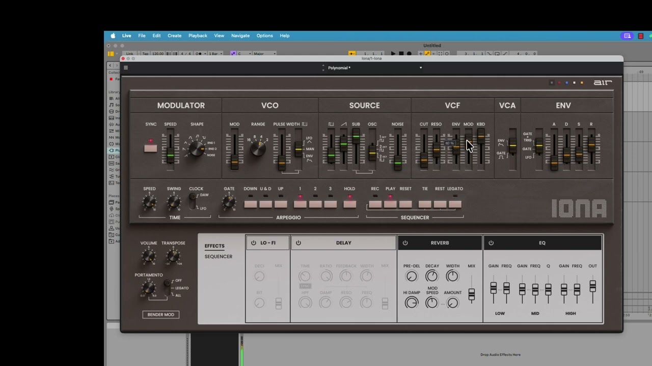 Aphex Twin 'Polynomial-C' Preset from Iona plugin by Air Music Technology.