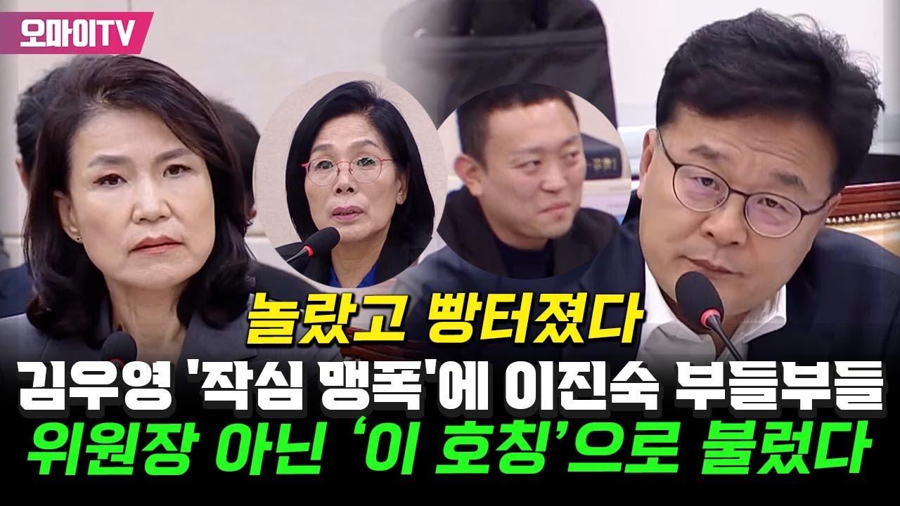 최민희도 놀랐다 ㄷㄷㄷ 김우영, 이진숙에 위원장 아닌 '이 호칭'을…