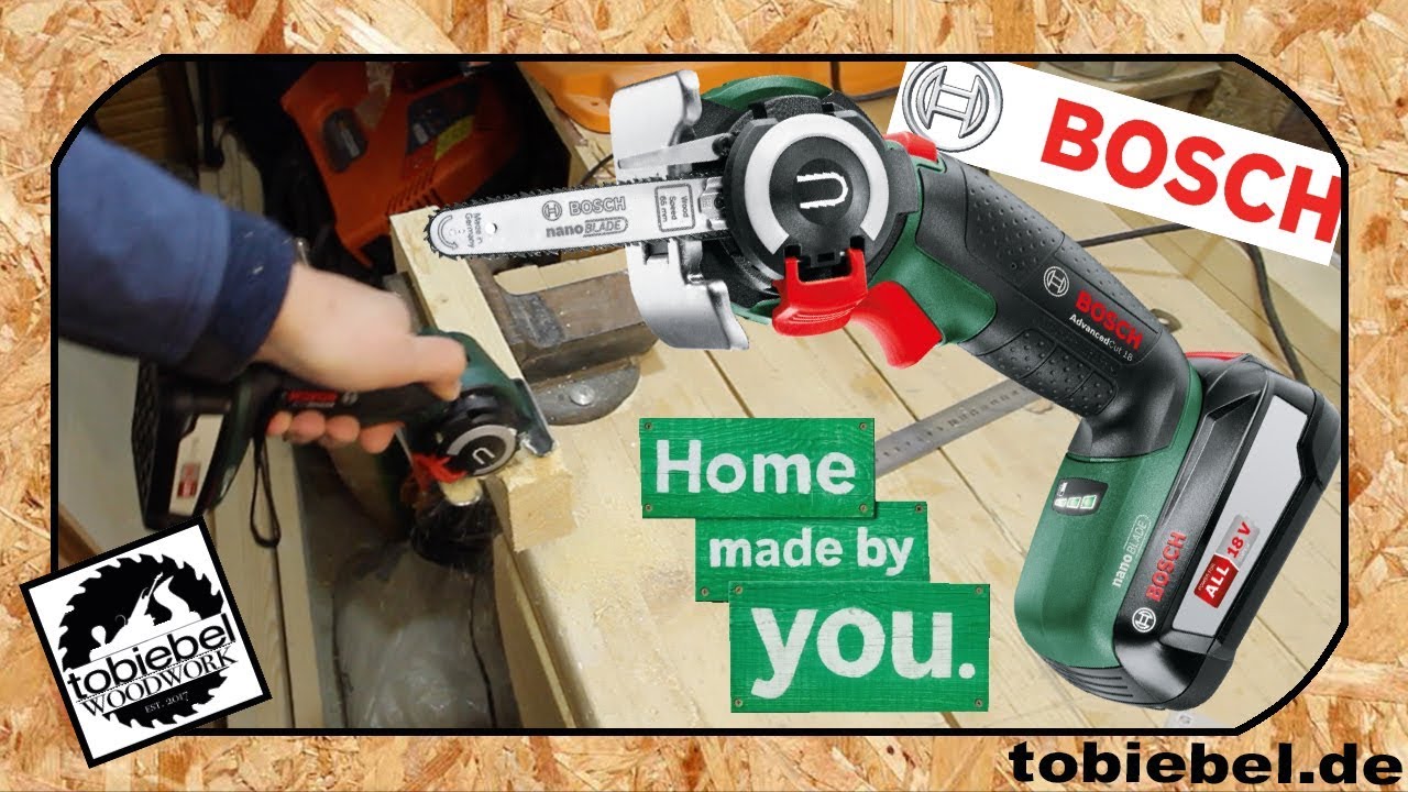 Bosch AdvancedCut 18 Mini Kettensäge das perfekte Weihnachtsgeschenk für Bastler⎮Nanoblade Säge