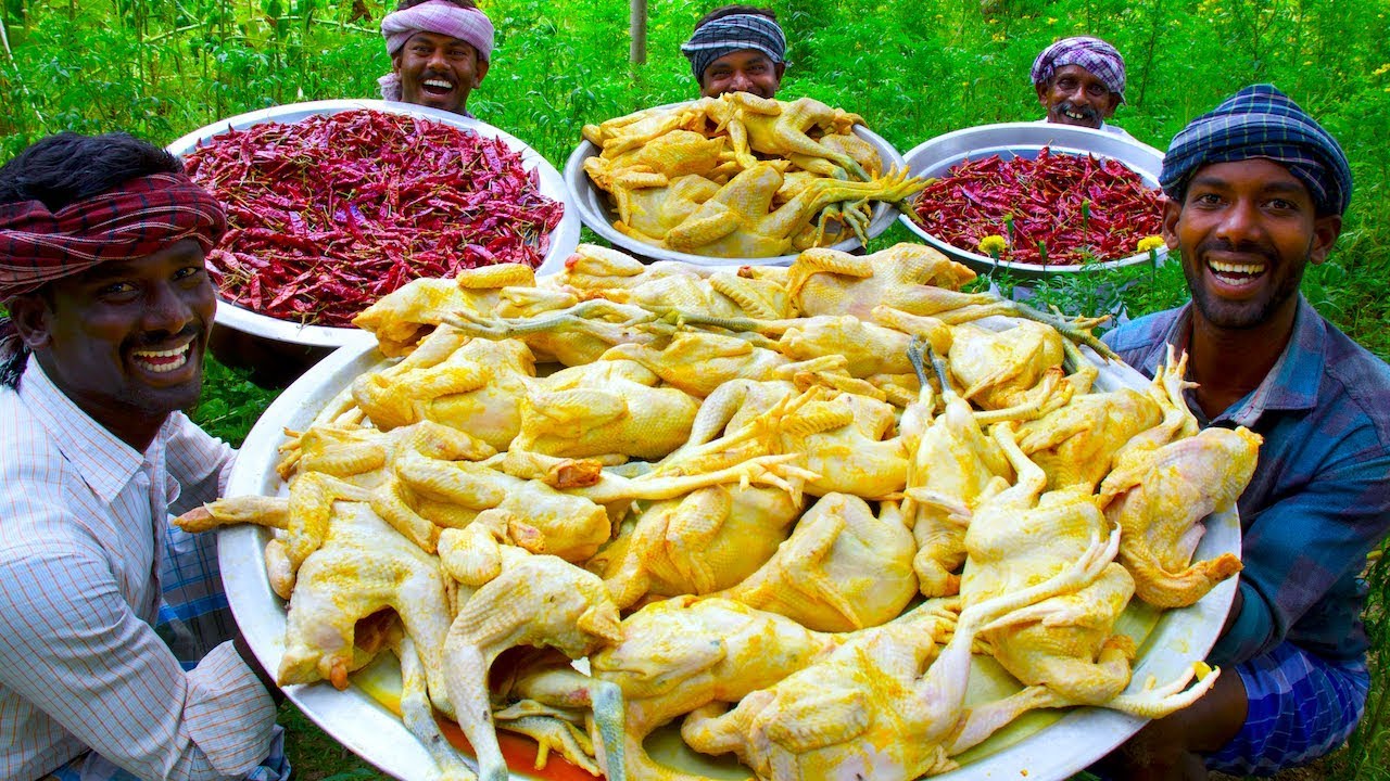 CHICKEN Chinthamani | TamilNadu Traditional Chinthamani Chicken Recipe Cooking In Village