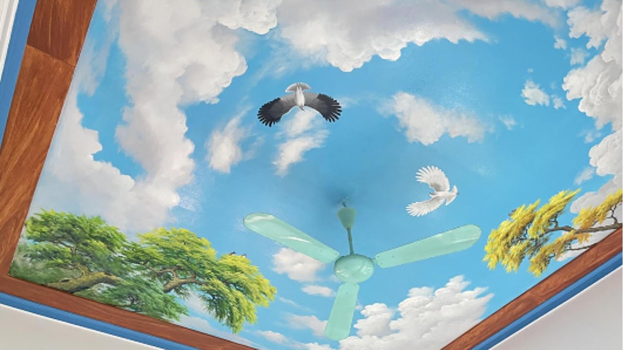 vẽ trần mây 3d