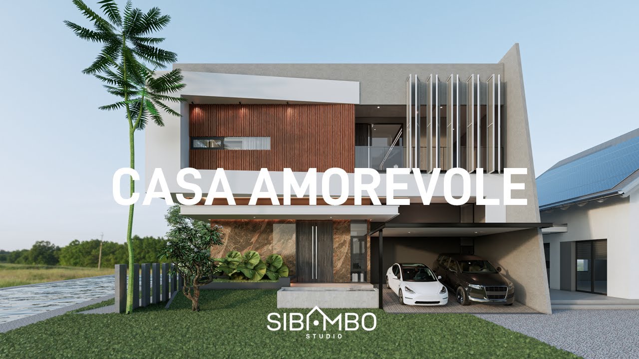 Desain Rumah Modern Kontemporer di Lahan 16 x 18 m2 | Cerita Rumah: Casa Amorevole