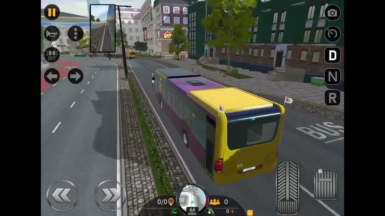 Bus simulator EVO Ovilex - Mercedes C2 G-Gelenkbus driving in Berlin city. German city driving.