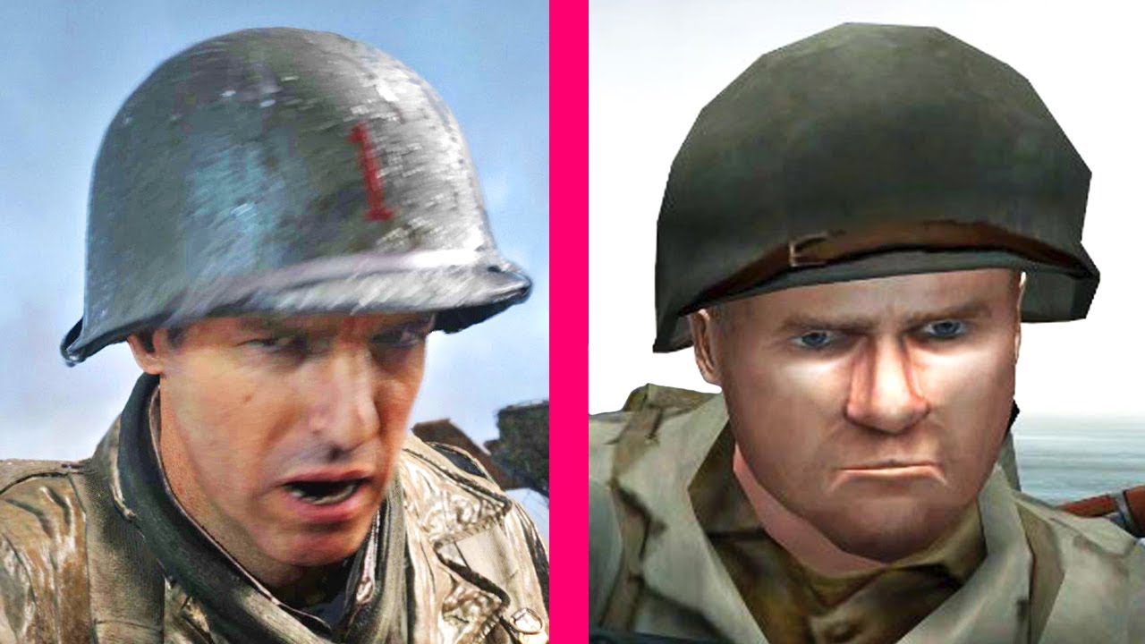 Call of Duty WW2 vs Medal of Honor Allied Assault : D-Day Landing Comparison