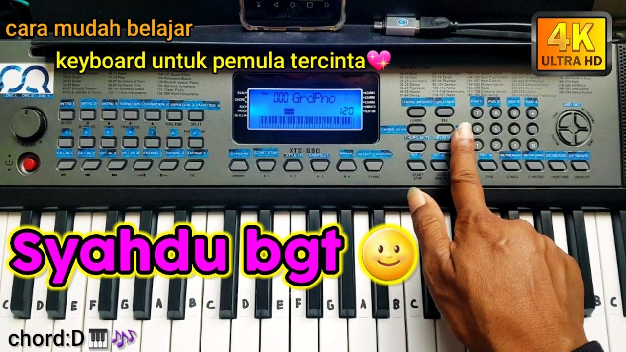 cara belajar chord intro melodi keyboard lagu syahdu dangdut rhoma irama pemula