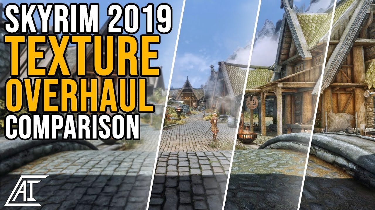 SSE 2019 Texture Overhaul Mods Comparison | Noble Skyrim, Skyrim 2017, Osmodius, Skyland