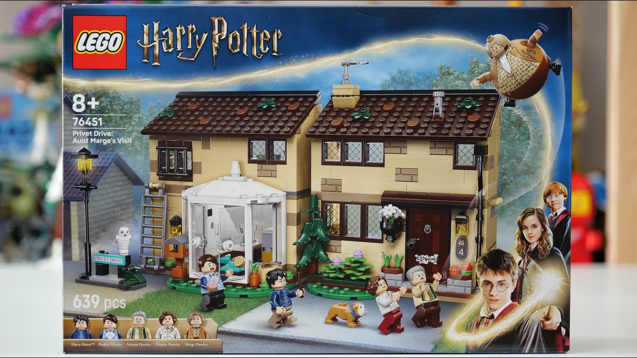 LEGO Harry Potter 76451 Privet Drive Aunt Marge's Visit Speed Build