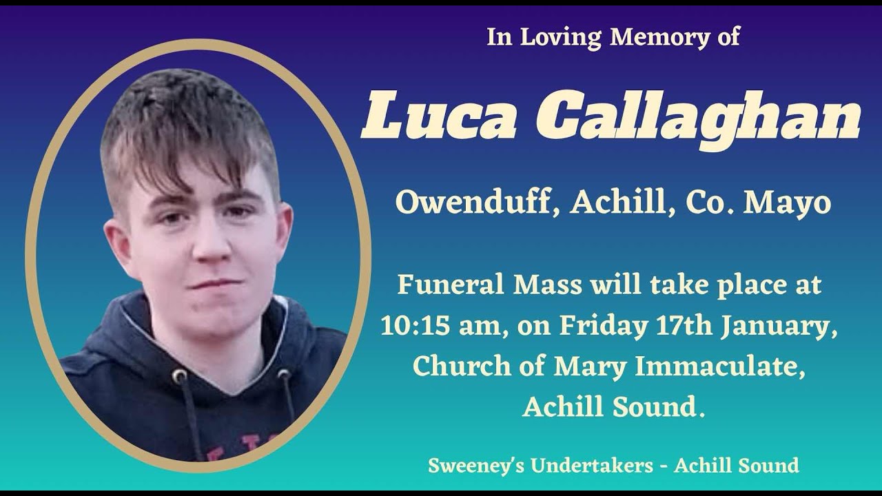 Funeral Mass for Luca Callaghan, Owenduff, Achill, Co. Mayo