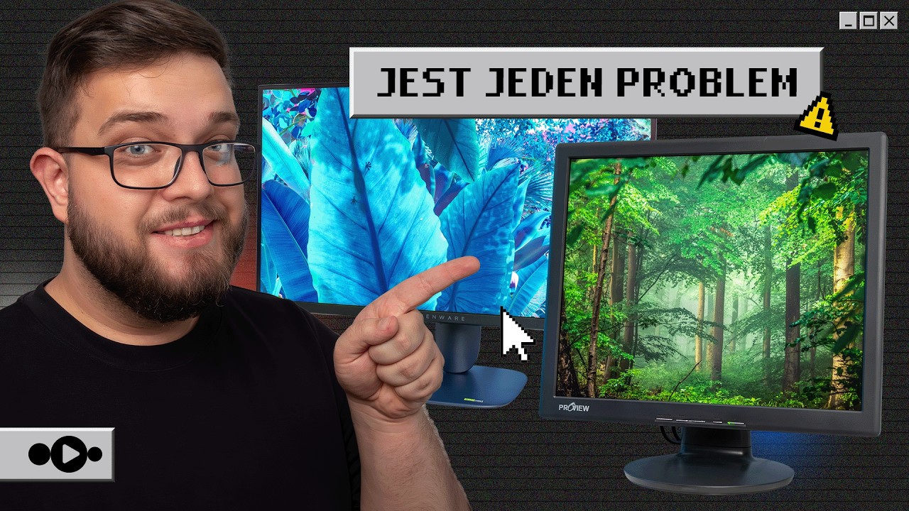 Monitor LCD z 2005 vs 2025 roku! Jak wyglądał OBRAZ 20 LAT temu.