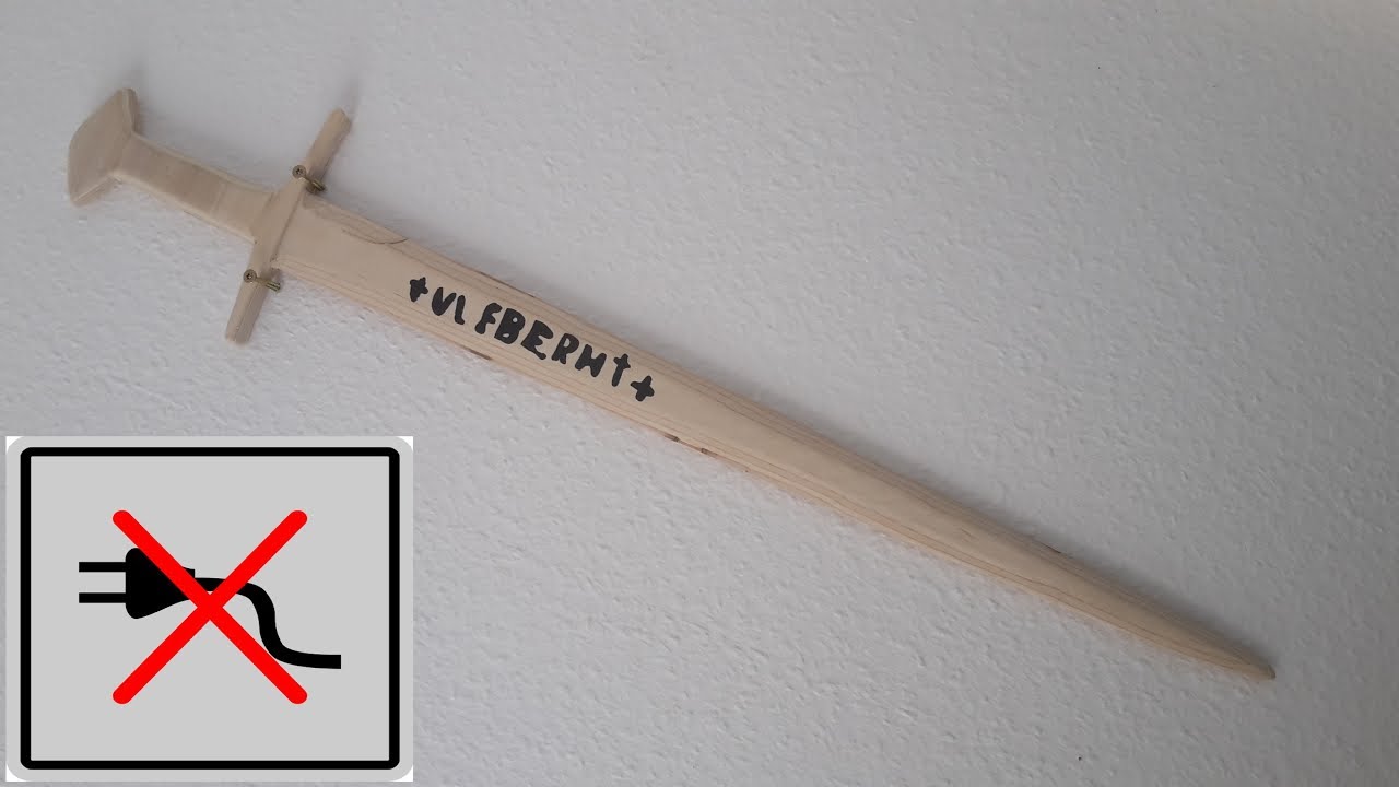 How to make a medieval style sword (Viking 'Ulfberht') without powertools! - Free templates