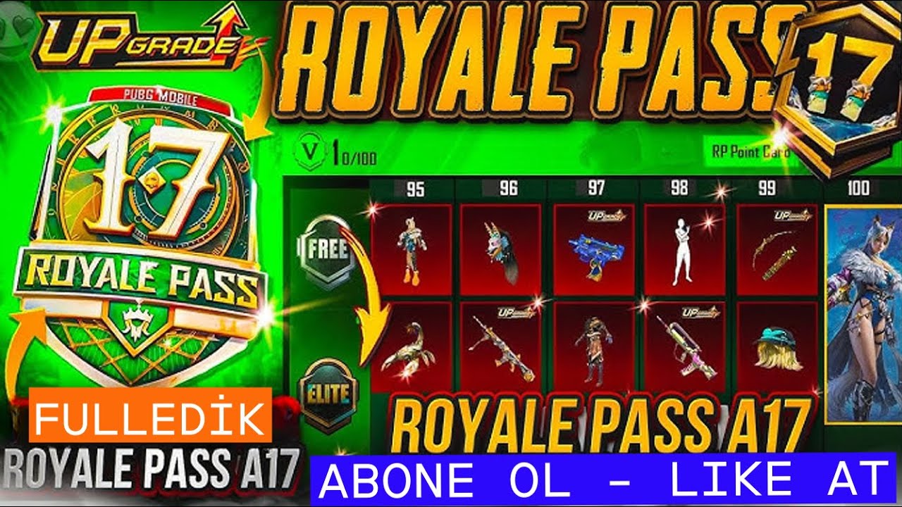 SEZON 17 ROYAL PASS GELDİ FULLEDİK  YENİ SEZON BAŞLADI  PUBG MOBİLE