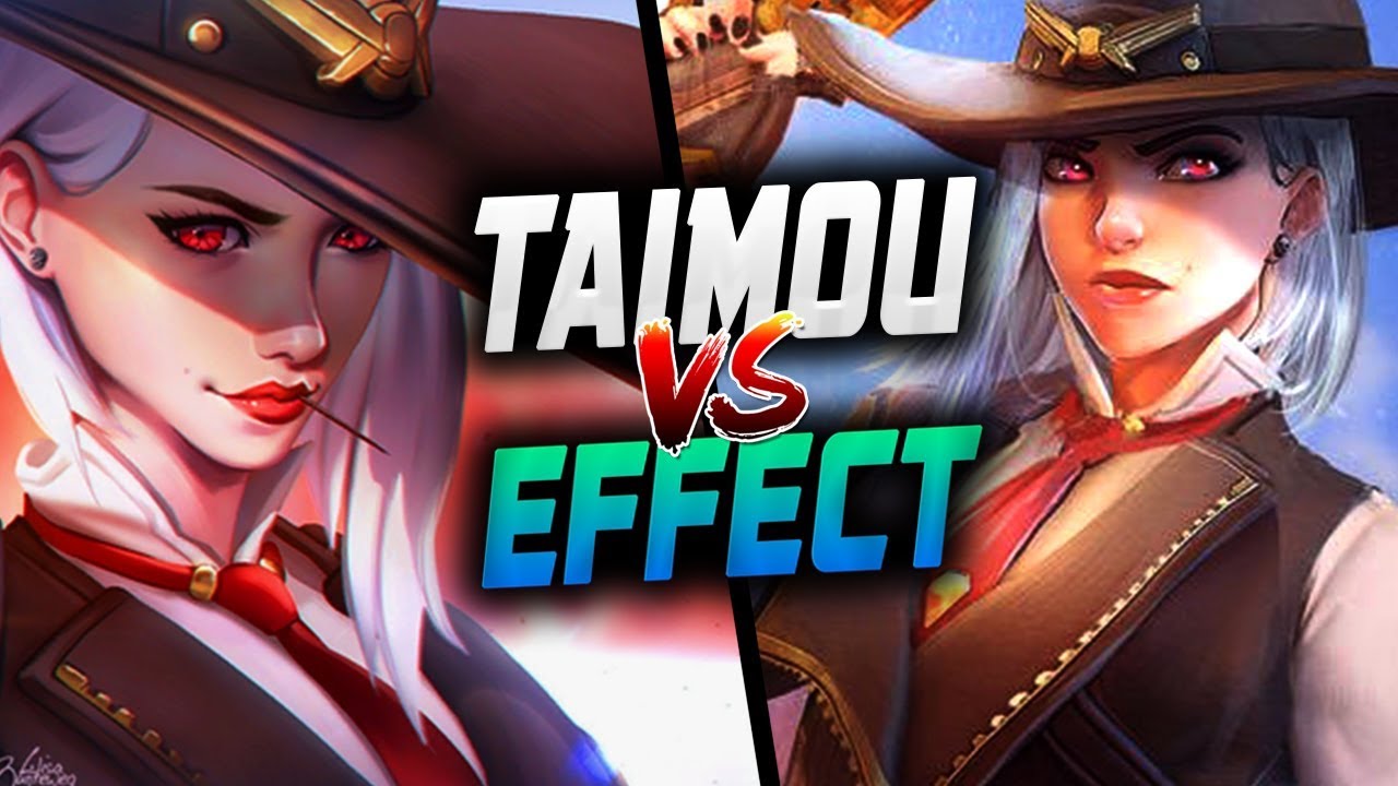 TAIMOU PRO ASHE VS EFFECT Korean ASHE! Who's BEST? [ OVERWATCH SEASON 13 TOP 500 ]
