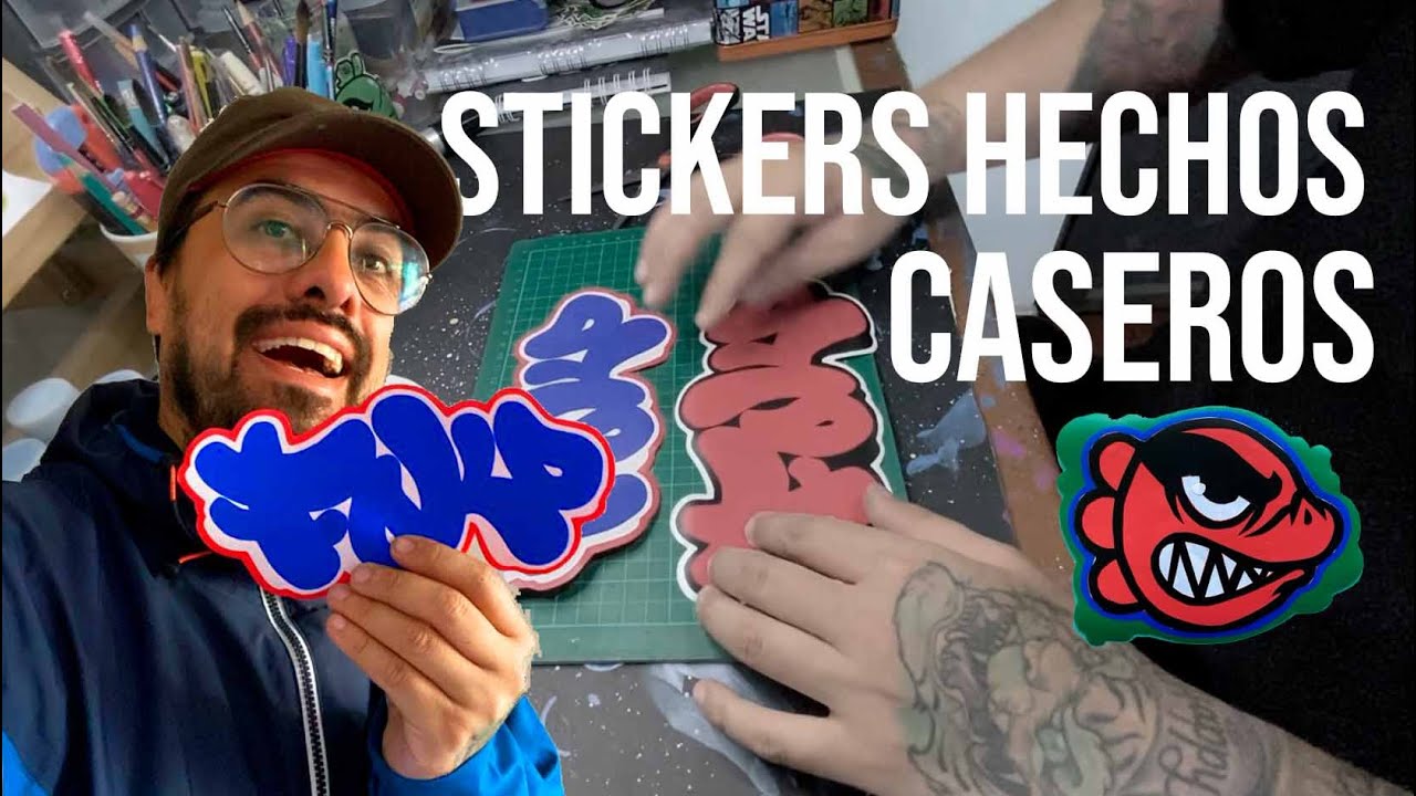 Cómo hacer STICKERS CASEROS Y Muy ECONÓMICOS. Vinilos a 3 y 5 CORTES