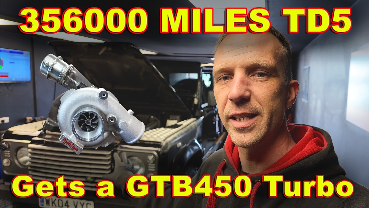 Defender Td5 z przebiegiem 356 000 mil otrzymuje turbosprężarkę GTB450 VNT