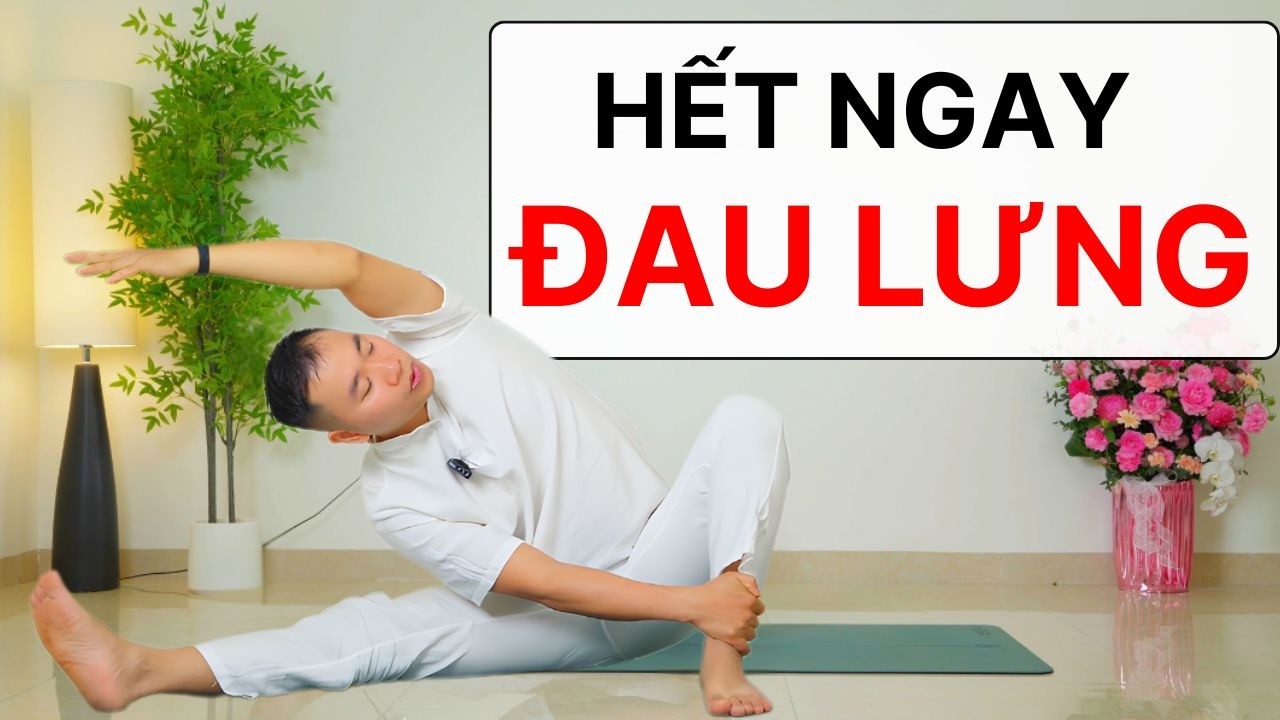 Hết ngay đau lưng, mỏi hông với 10 phút Yoga buổi sáng | Hải Ninh Yoga