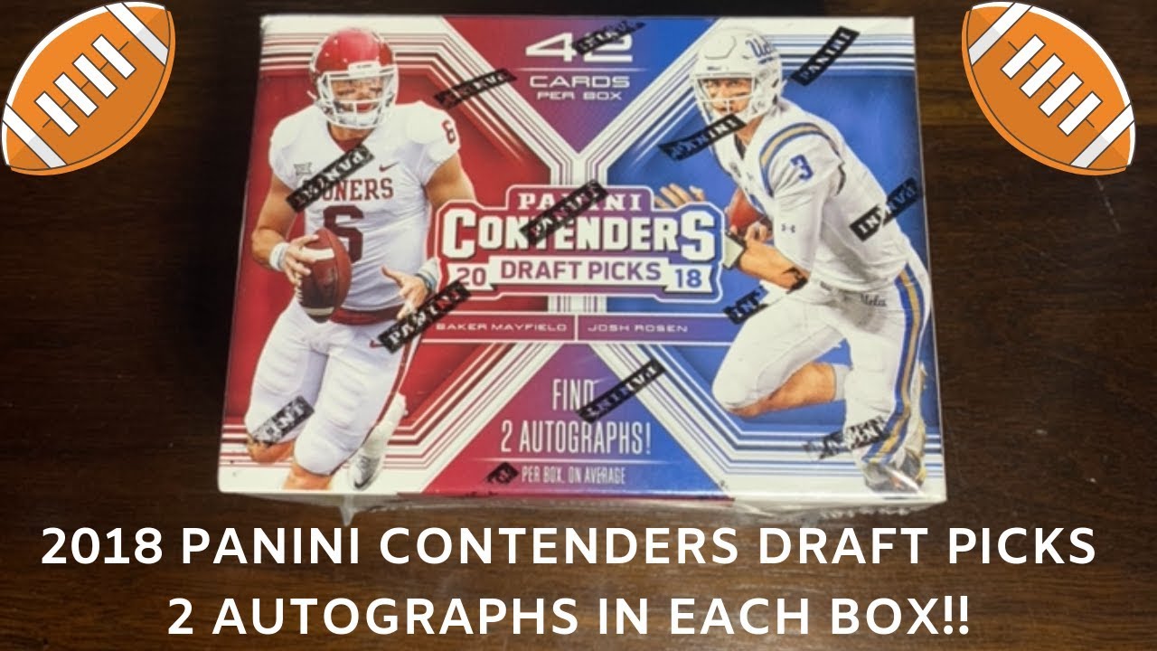 2018 Panini Contenders Draft Picks Retail Box!!