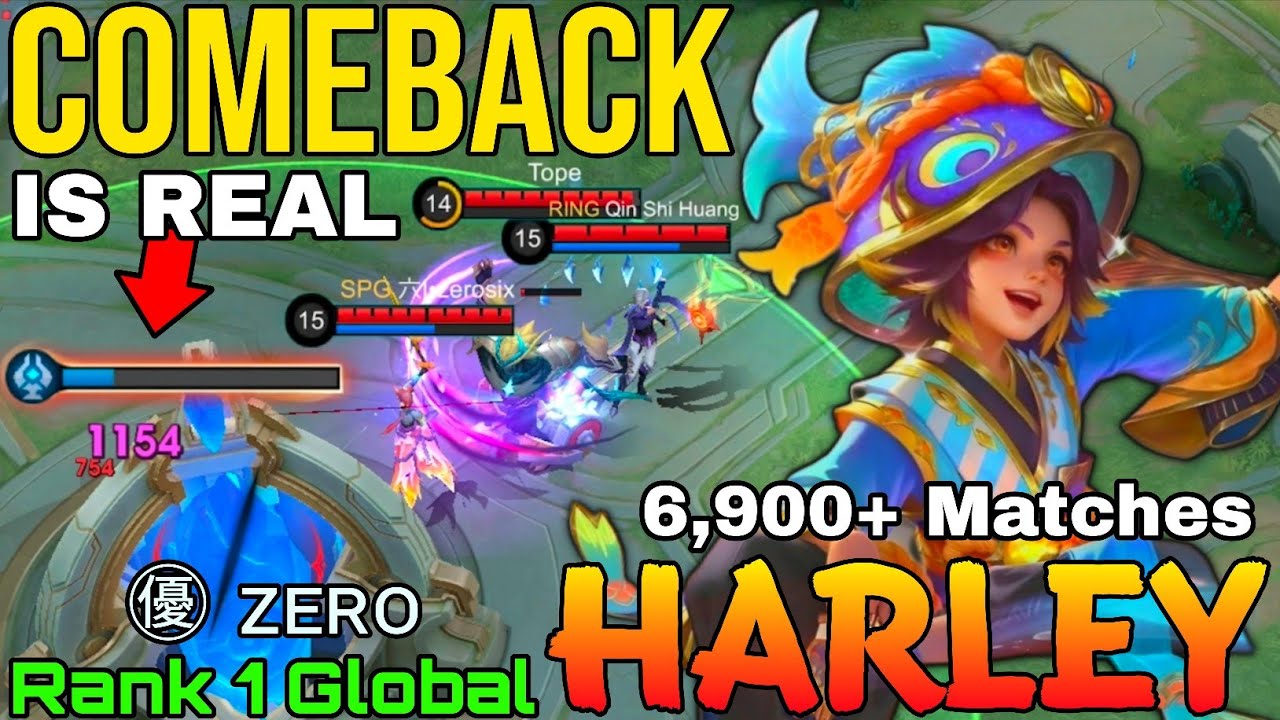 6,900+ Matches Harley Hard Carry - Top 1 Global Harley by ㊝ ᴢᴇʀᴏ - Mobile Legends